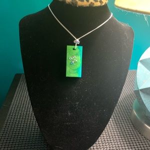 Handcrafted resin necklace